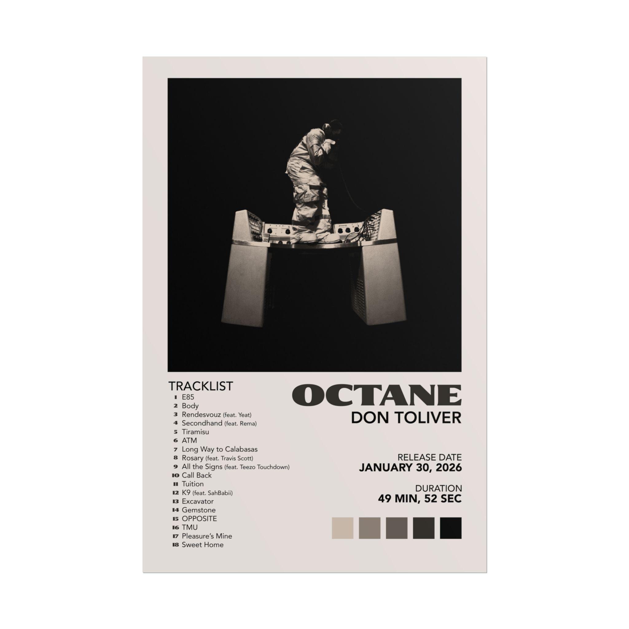 Octane Poster Octane Album Poster for Home | Living Room Decor for Don Fan - Etsy ...