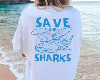 Shark Shirt, Save the Shark Shirt, respektiere das lokale Shirt, schütze unsere Ozeane Shirt, Hai Liebhaber Shirt, Hai T-Shirt, Marine Kleidung