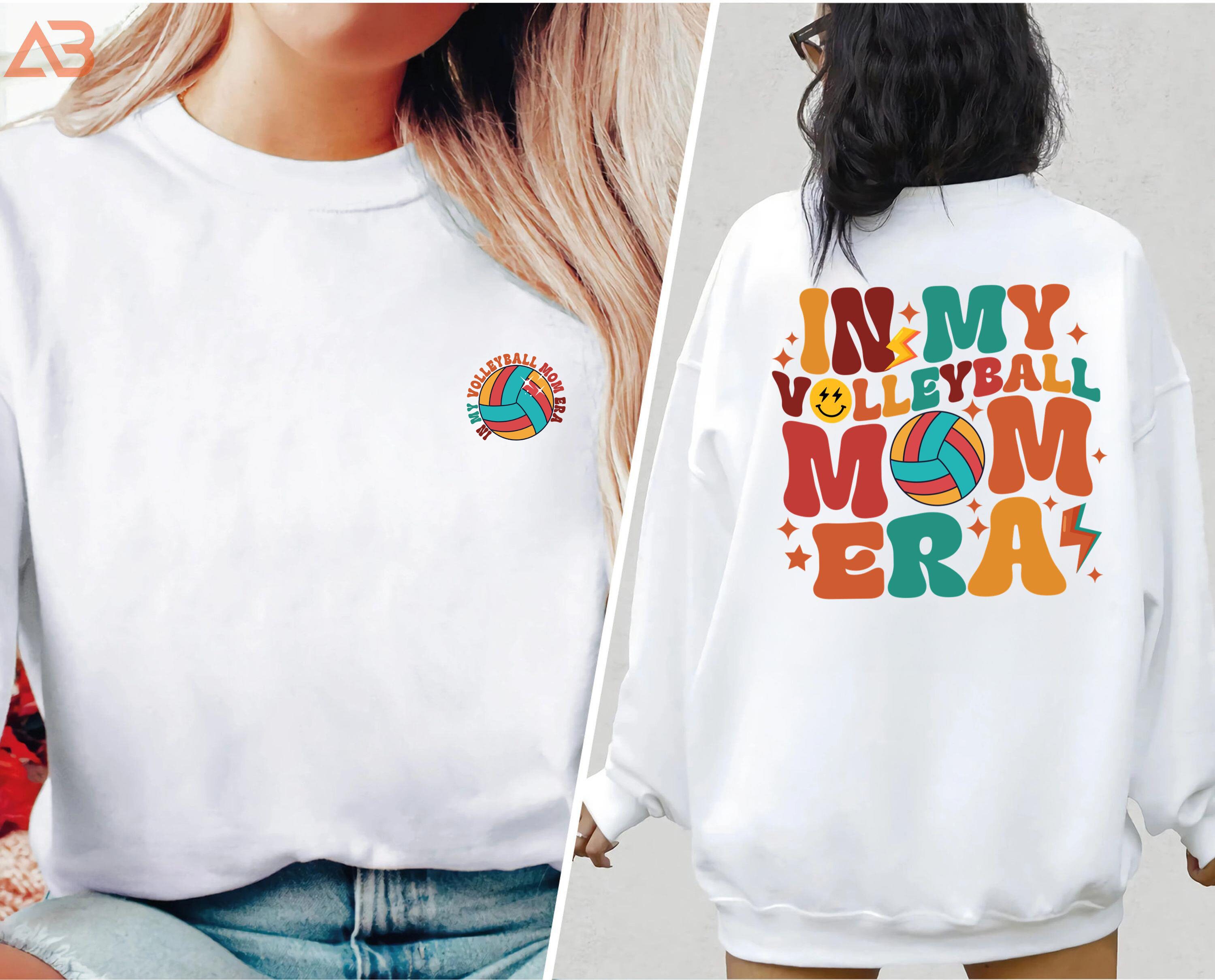 Cute Volleyball Double Sided Sweatshirts for Mom for Mothers Day Gift