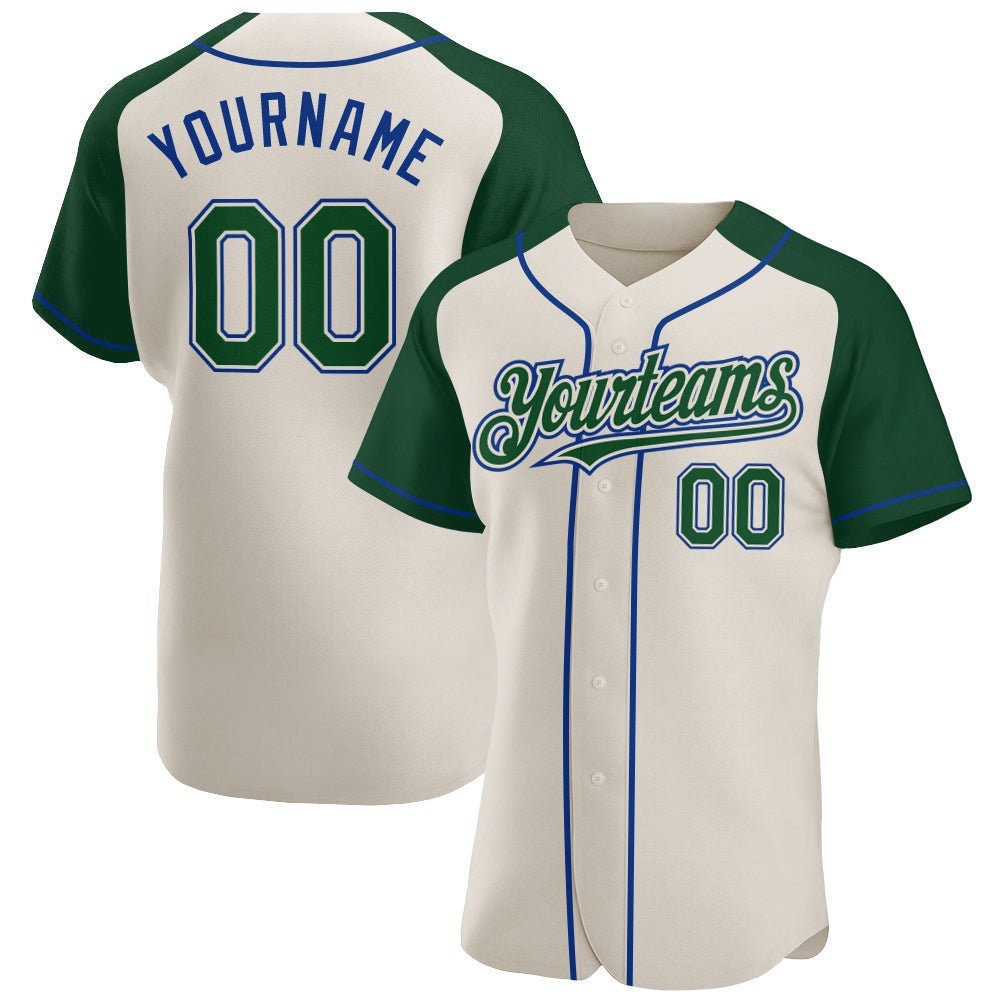 Forest green Baseball Jersey, Personalized Baseball Jersey