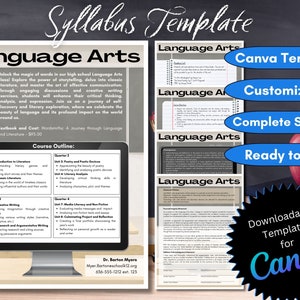 Modello di programma / Modello Canva / Scuola media superiore / Programma personalizzato / Programma completamente personalizzabile / Modificabile / Programma grafico / Divertimento