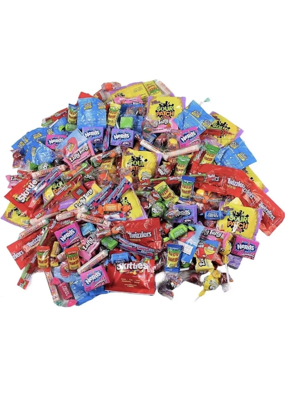 American Sweet Box Candy Hamper 50 Piece Large Gift Mix USA
