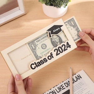 Titular de dinero de graduación personalizado,Clip de efectivo de clase personalizada de 2024,Regalo de graduación de la escuela secundaria,Regalo de graduación de último año de la escuela secundaria