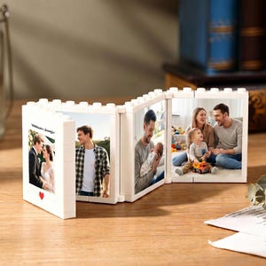 Personalized Photo Building Block Brick, Custom Photo Puzzle Building Block, Wedding Memorial Gift, Gift for Couple, Wedding Anniversary