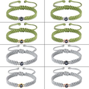 Personalisieren Sie Fotoprojektions-Armband für Männer&Frauen, Minimalismus-Bildprojektions-Perlenarmband, geflochtenes Seil-Armband, Erinnerungsgeschenk für Mutter Bild 7