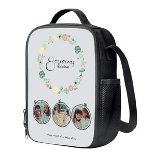 Personalize Lunch Bag for Girls Boys,Custom Age, Name and Photos Lunch Box Waterproof Lunch Tote,Back-to-School Gift for Child image 8