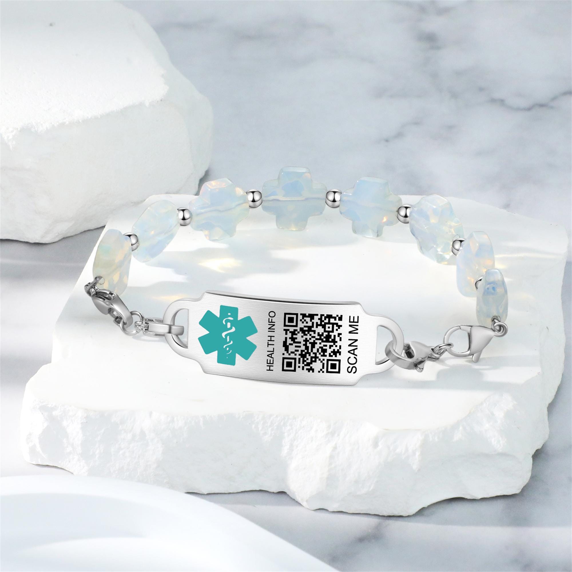 Personalize Medical QR Code Bracelet,custom Health Information and ...