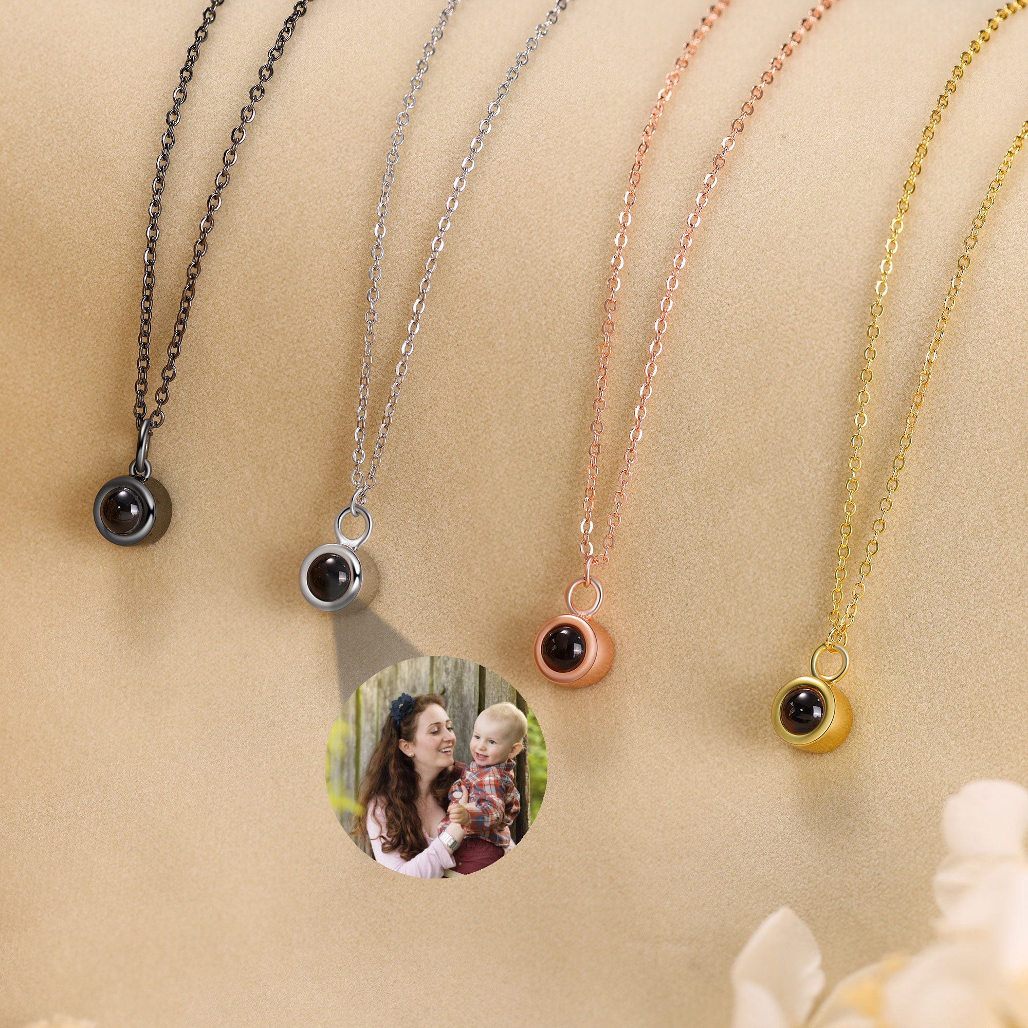 Magnifying Picture Necklaces
