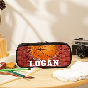 Personalize Kids Name Pencil Case,Children Custom Stationery,Zip Pouch,Back-to-School Gift for Kids,School Supplies,Birthday Gift for Boys