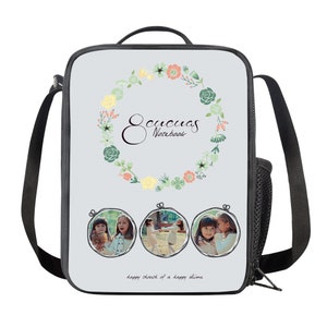 Personalize Lunch Bag for Girls Boys,Custom Age, Name and Photos Lunch Box Waterproof Lunch Tote,Back-to-School Gift for Child image 9