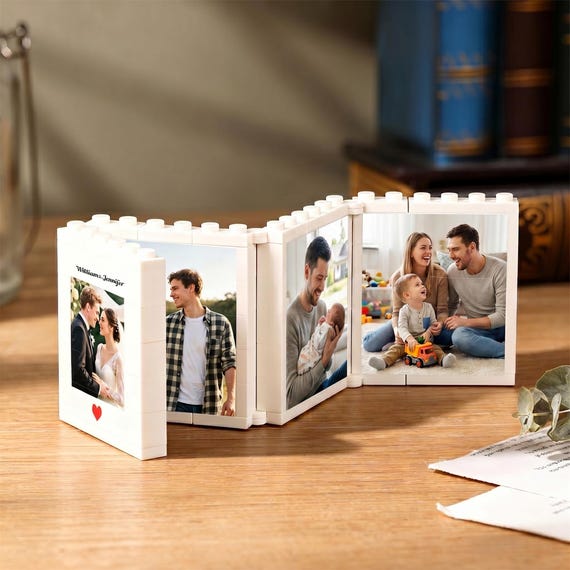 Personalized Photo Building Block Brick, Custom Photo Puzzle Building Block, Wedding Memorial Gift, Gift for Couple, Wedding Anniversary