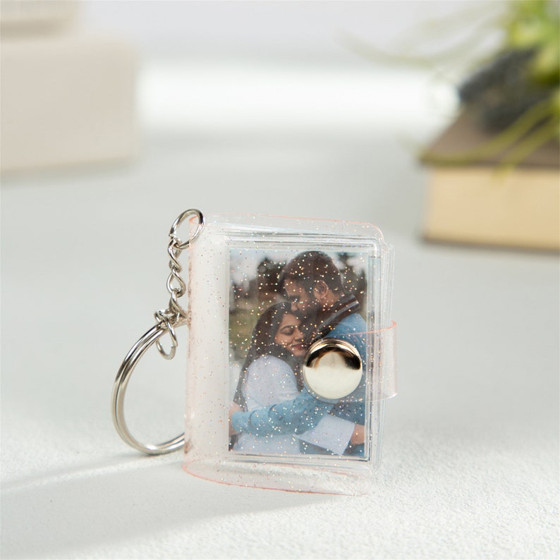 Customized 16 Photos Mini Album Keychain Photo Scrapbook Etsy