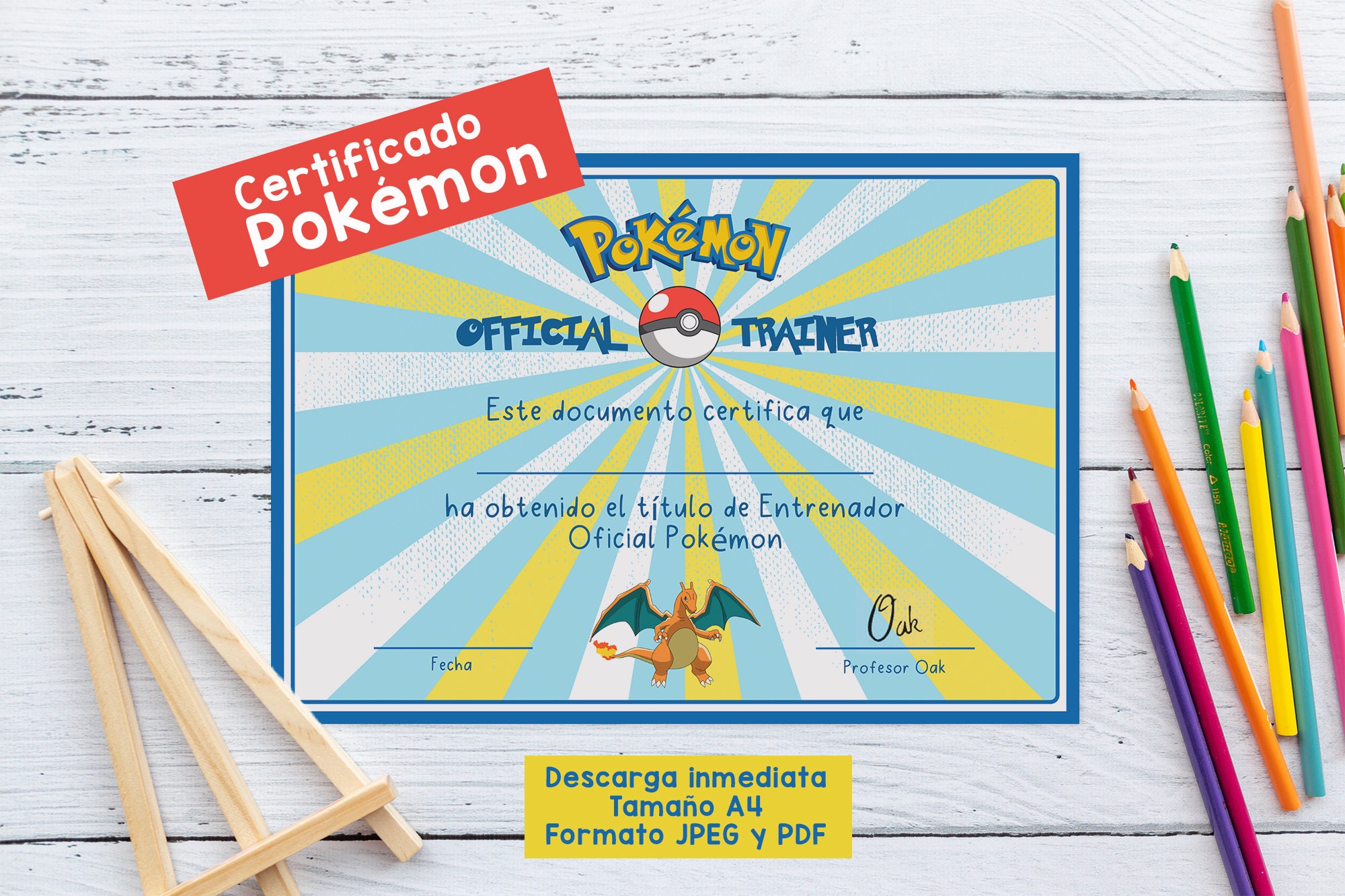 Official Pokémon Trainer Certificate - Etsy official-pok-mon-trainer-certificate-etsy