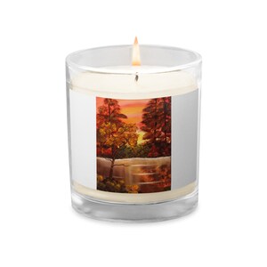Glass jar soy wax candle &quot;Autumn Reflections&quot;