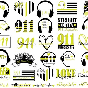 911 Dispatcher SVG Bundle: Distressed Flag Design, Dispatcher Svg ...