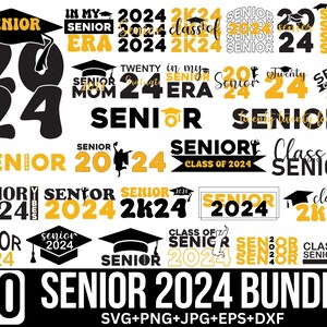 Class of 2024 SVG Bundle, Senior 2024 SVG, Graduation Svg Bundle ...