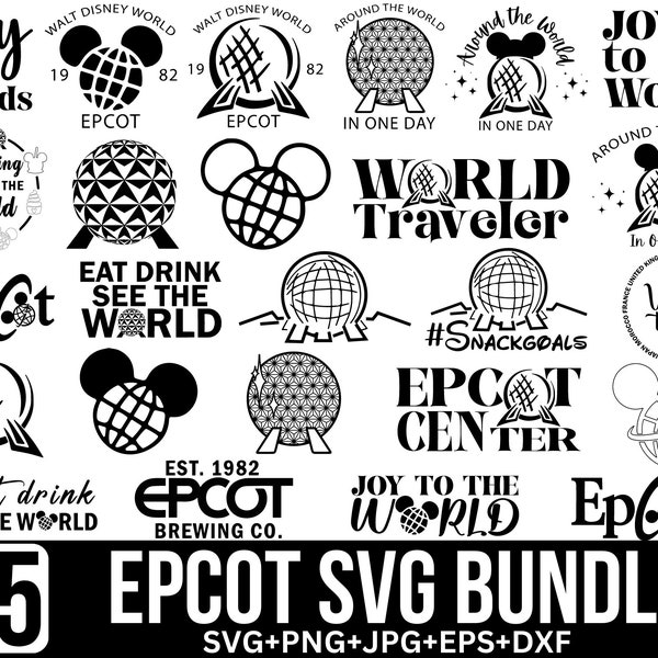 Epcot Svg Bundle, World Traveler Svg, Snacking Around the World Svg, World Svg, World Trip Svg, Travel svg, Cut Files For Cricut, Silhouette