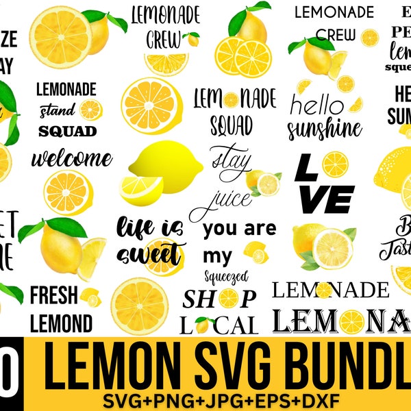 Lemon SVG Bundle, Hello Summer SVG, Porch Sign SVG, Lemonade Svg, Make Lemonade Svg, lemon layered,  Cut File Cricut,