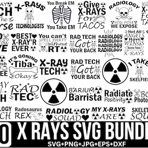 X-rays Svg Bundle, X Ray Technician Svg, Radiologist Svg, Rad tech Svg, Tech Svg, Radiology Clipart, Medical Graphic, X-Rays Svg, for Cricut