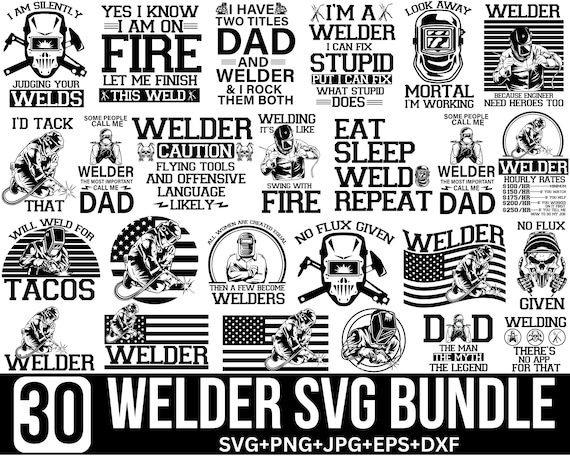 Welder SVG Bundle: American Flag, Vintage Designs, Welder American Flag, Welder Lover, Welder Gift For men, Welder Shirt Svg, Cut for Cricut