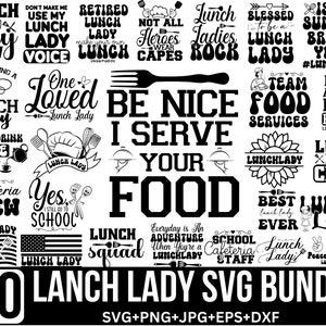 Lunch lady Svg Bundle, Lunch Lady Squad Png, Lunch Lady Life, School Cafeteria Worker, lunch lady shirt Design, Lunch Lady Gift, For Cricut