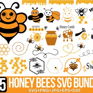 Bee svg bundel, Bee Svg, Bee Png, honingraat Svg, Bee Hive Svg, Honey Bee Svg, Queen Bee Svg, Bumble Bee Svg, Bee Clipart, bestand knippen voor Cricut