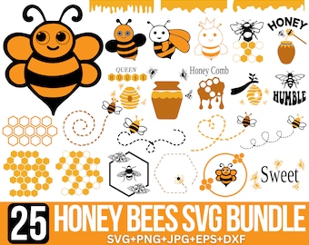 Bee svg bundle, Bee Svg, Bee Png, Honeycomb Svg, Bee Hive Svg, Honey Bee Svg, Queen Bee Svg, Bumble Bee Svg, Bee Clipart,Cut File for Cricut