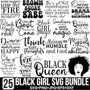 Black Girl Magic Svg Bundle, Black Woman Svg, Black Lives Matter, Afro Lady Woman Svg, Afro Queen Svg, Boss Lady Svg, Melanin Cut For Cricut