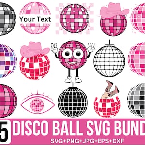 Disco Ball SVG Bundle: Bachelorette Party Clipart (Digital Designs)