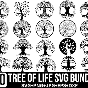 Tree of life Svg Bundle, Tree Svg, Family Tree Svg, Celtic Tree of life Svg, Tree Svg, Family Reunion Svg, Files For Cricut, Tree Silhouette