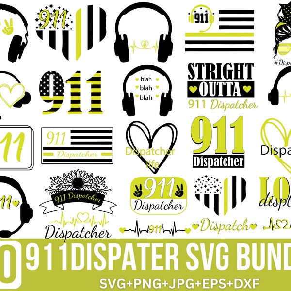 911 Dispatcher Svg Bundle, Dispatcher Svg, 911 dispatch, Distressed Flag Svg, Dispatcher shirt, Dispatcher Cut File, cut files for Cricut