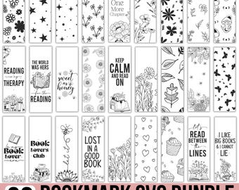 Bookmark SVG PNG Bundle, Funny Reading Quotes, Funny Bookmark Svg, Retro Book Svg,  Inspirational Bookmark, Reading Svg, Books For Cricut