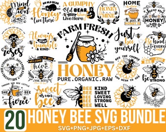 Paquete de archivos SVG de abejas: Frases y citas sobre abejas, archivos para Cricut (descarga digital)