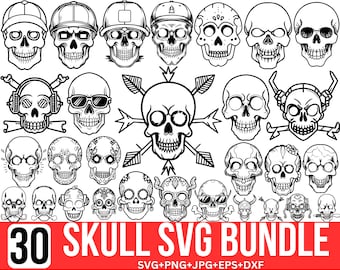 Skull Svg Bundle, Skull Png, Sugar skulls svg, Punisher skull svg, Skull Head Svg, skull vector, Instant Download. Files for Cricut