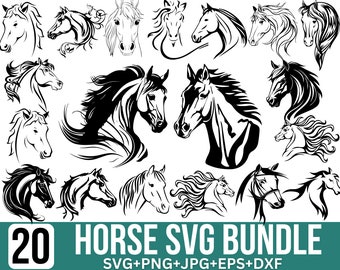 Horse Svg Bundle, Horse design Svg, Cute horse Svg, horse shirt Svg, horse head svg, cute horse svg,  Cut Files For Cricut, Silhouette
