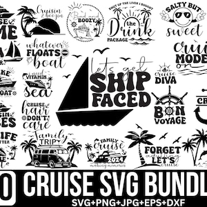 Cruise Svg Bundle, Cruise Ship Svg, Family Trip Svg, Anchor Svg, Boat Svg, Cruise Squad Svg, Family Cruise Svg, Cut For Cricut, Silhouette