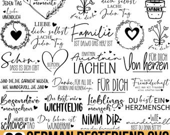Best Friends Svg Bundle, Plotterdatei Danke Svg, Friendship Quotes, Deutsche Sprüche Svg, Lieblingsmensch Svg, Friends Svg, Cut For Cricut