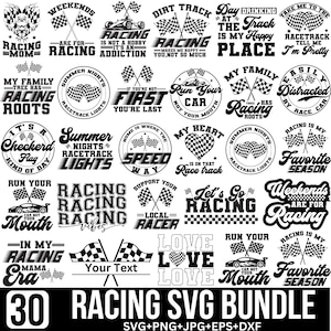 Racing-Svg-Bundle, Racing-Zitate-Svg, Autorennen-Svg, Checkered Flagge-Svg, Racing-Svg, Renntag-Yall-Svg, Schnittdateien für Cricut, Silhouette