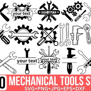 Ferramentas Svg Bundle, Ferramentas Mecânicas Svg, Ferramentas de Trabalho Svg Monograma, Ferramenta Manual Svg, Ferramentas Decalque, Ferramentas vetor, Arquivos Svg para Cricut, Silhueta