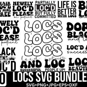 Locs Svg Bundle, Locs And Energy Svg, locs Quotes Svg, Melanin Svg, Afro lady Svg, Black girl Svg, loc Queen Svg, Cut For Cricut, Silhouette