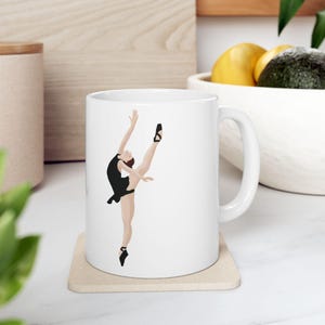 Ceramic Mug, Unique Mug, Ballet Dancer Mug, Custom Name Ballet Mug, Ballerina Mug, Ballerina Coffee Mug, Custom Ballet Gift, Coffee Mug