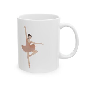 Ballet Mug, Personalized Ceramic Mug, Ballet Gift, Gift for Ballerina, Unique Mug for Ballet Dancer, Ballet Dancer Gift, Ballet Present
