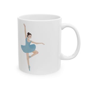 Ballet Mug, Ballet Gift, Gift for Ballerina, Ballet Dancer Gift, Ballet Present, Personalized Mug, Unique Ceramic Mug, Ballet Dancer Mug