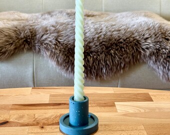 Modern terrazzo candlestick gray blue gift man