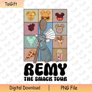 Mouse The Snack Tour png, Petit chef png, Ratatouille png, Mouse Chef png, vacances en famille png, collations de vacances png, boisson et nourriture png