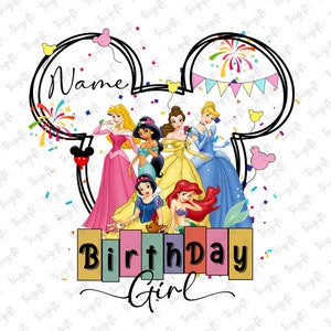 Personalized Princess Birthday Png, Birthday Family Png, Princess Birthday Girl Png, Best Birthday Ever, Happy Birthday Png, Magical Kingdom