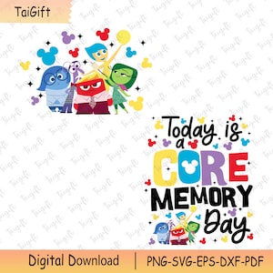 Hoy es un Día de la Memoria Central Svg, Amigos de Emociones de Dibujos Animados, Salud Mental Svg, Vacaciones Familiares Svg, Psicólogo Terapeuta Svg, Camiseta a juego