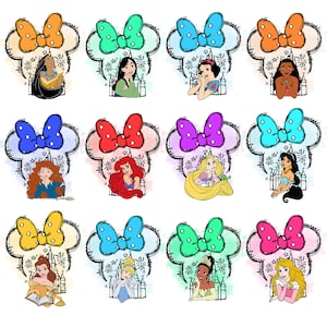 Princess Png Designs Bundle, Princess World Png, Princess Digital, Familievakantie Png, Vacay Mode Png, Magisch Koninkrijk Png, Prinses png