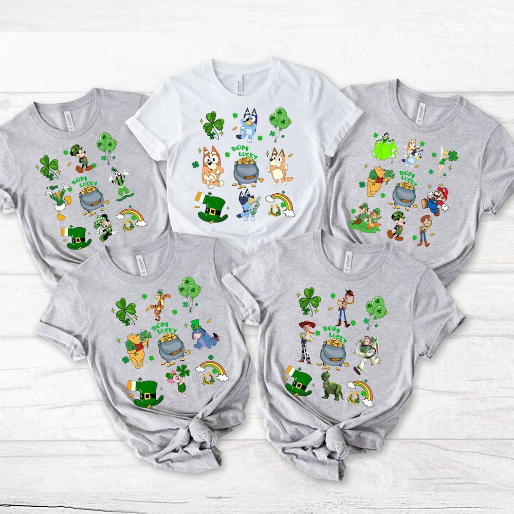 Happy St Patrick'S Day Png Bundle, Mouse St Patrick'S Day, Irish Day Png, Toy St Patricks Day Png, Saint Patrick'S Day, Shamrock Png Realtorgift