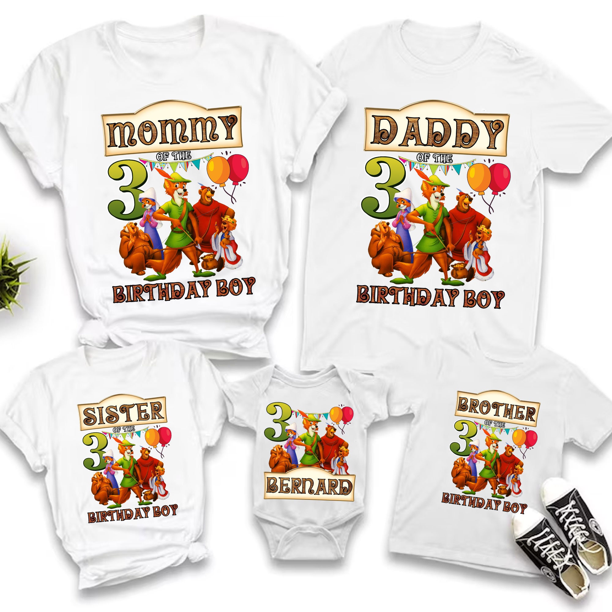 Personalized Birthday Png Robin Hood Family Birthday Png - Etsy